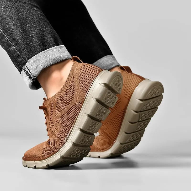 Breeze Shoes for Men Comfortable Oxfords Lace-Up Lightweight Casual Walking wearbreeze Urban Dress Shoes Breathable Upper