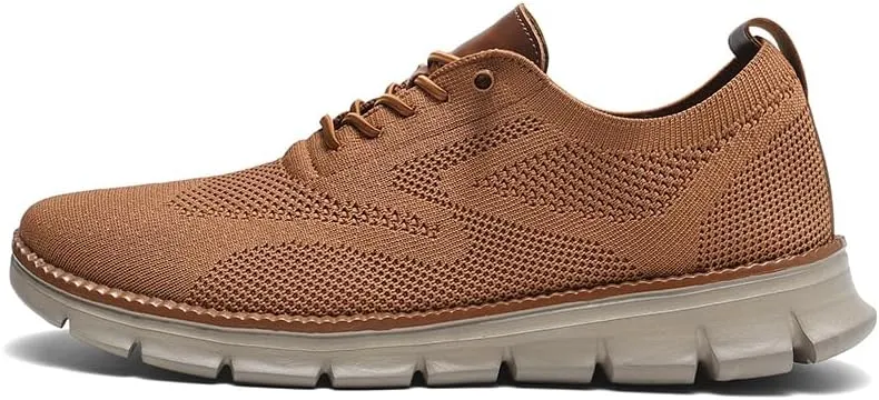 Breeze Shoes for Men Comfortable Oxfords Lace-Up Lightweight Casual Walking wearbreeze Urban Dress Shoes Breathable Upper