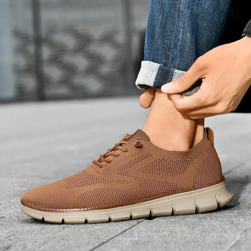 Breeze Shoes for Men Comfortable Oxfords Lace-Up Lightweight Casual Walking wearbreeze Urban Dress Shoes Breathable Upper