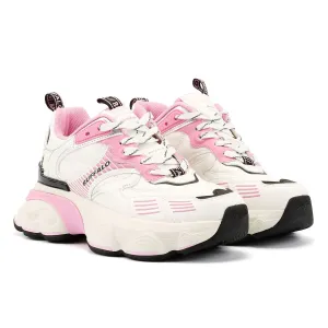 Buffalo Truck Women's White/Pink Trainers