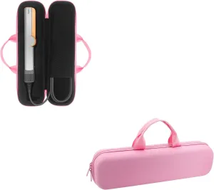 Buwico Hard Travel Case for Dyson Airstrait Straightener, Portable Storage Bag for Dyson Airstrait Straightener (Only Case, Pink)
