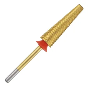 C & I Nail Drill Bit Upgrade 5 in 1 Super Long E-File for Manicure Drill Machine, Special Remove Extension Nails, Fake Acrylic Nails, Nail Gels, Cross Cut Efile for Nail Techs (Fine -F)