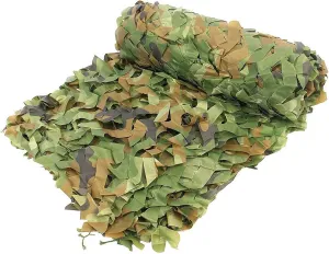 Camo Shade Net, 1.5/2/4/6/8m Sunscreen Mesh, Military Reinforced Camouflage Netting, for Outdoor Hunting, Tent Hiding, Car Cover, Various Sizes,4x5m(13 * 16.4ft)