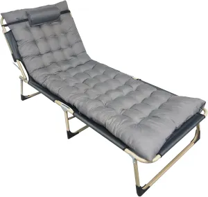 Camping Cot, 800D Double Layer Oxford Camping Cots for Adults with Mattress,Heavy-Duty Foldable Cots for Camping Travel Tent Day Outdoor & Home Guest, Max Load 500lbs