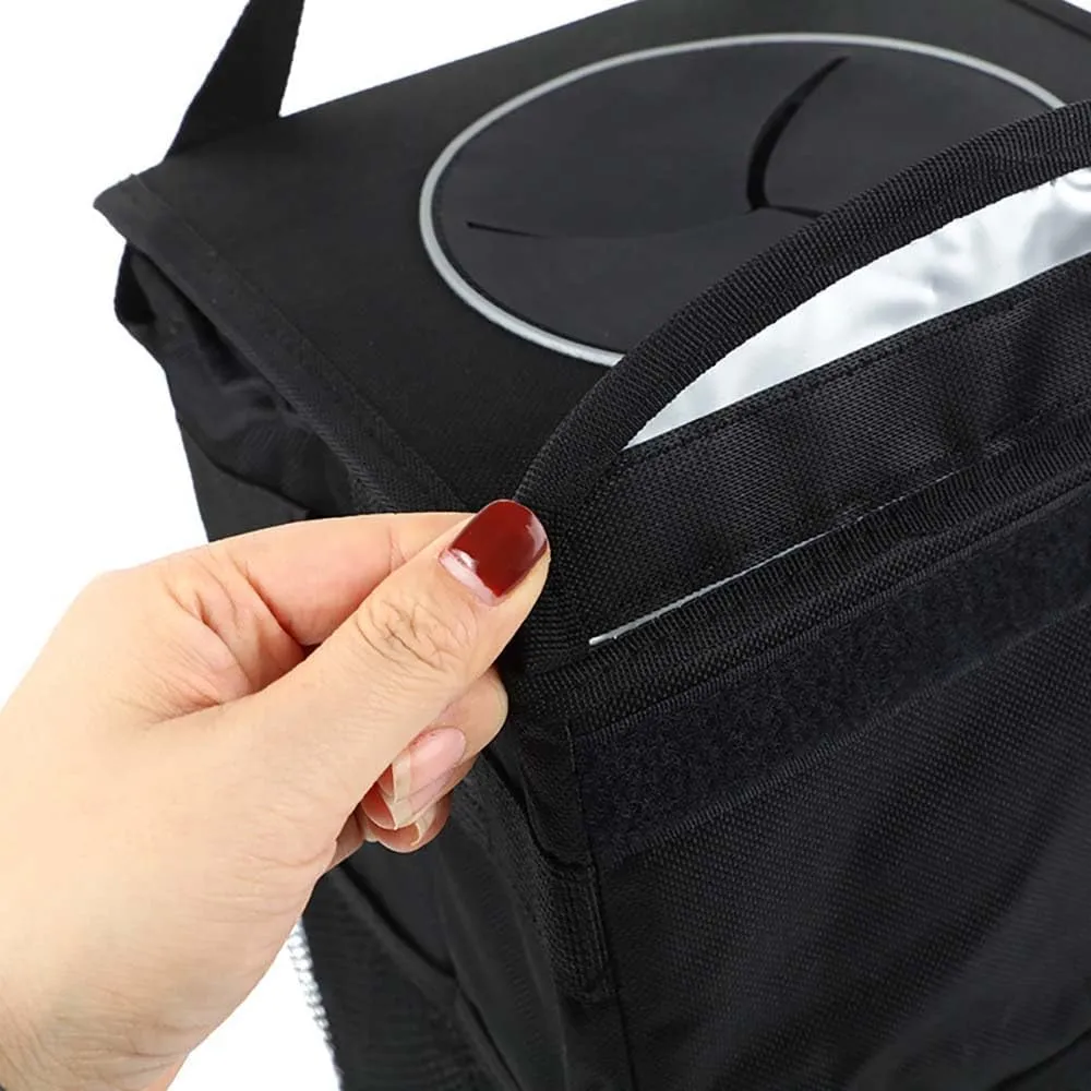Car Garbage Can for Chevrolet Suburban/GMC Yukon XL 2021 2022 2023 2024,Leak-Proof Waterproof Foldable Bin Hanging Car Trash Bag with Lid Organizer All Seasons,XL
