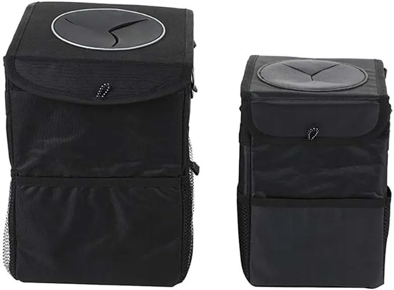 Car Garbage Can for Chevrolet Suburban/GMC Yukon XL 2021 2022 2023 2024,Leak-Proof Waterproof Foldable Bin Hanging Car Trash Bag with Lid Organizer All Seasons,XL