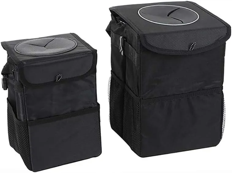 Car Garbage Can for Chevrolet Suburban/GMC Yukon XL 2021 2022 2023 2024,Leak-Proof Waterproof Foldable Bin Hanging Car Trash Bag with Lid Organizer All Seasons,XL