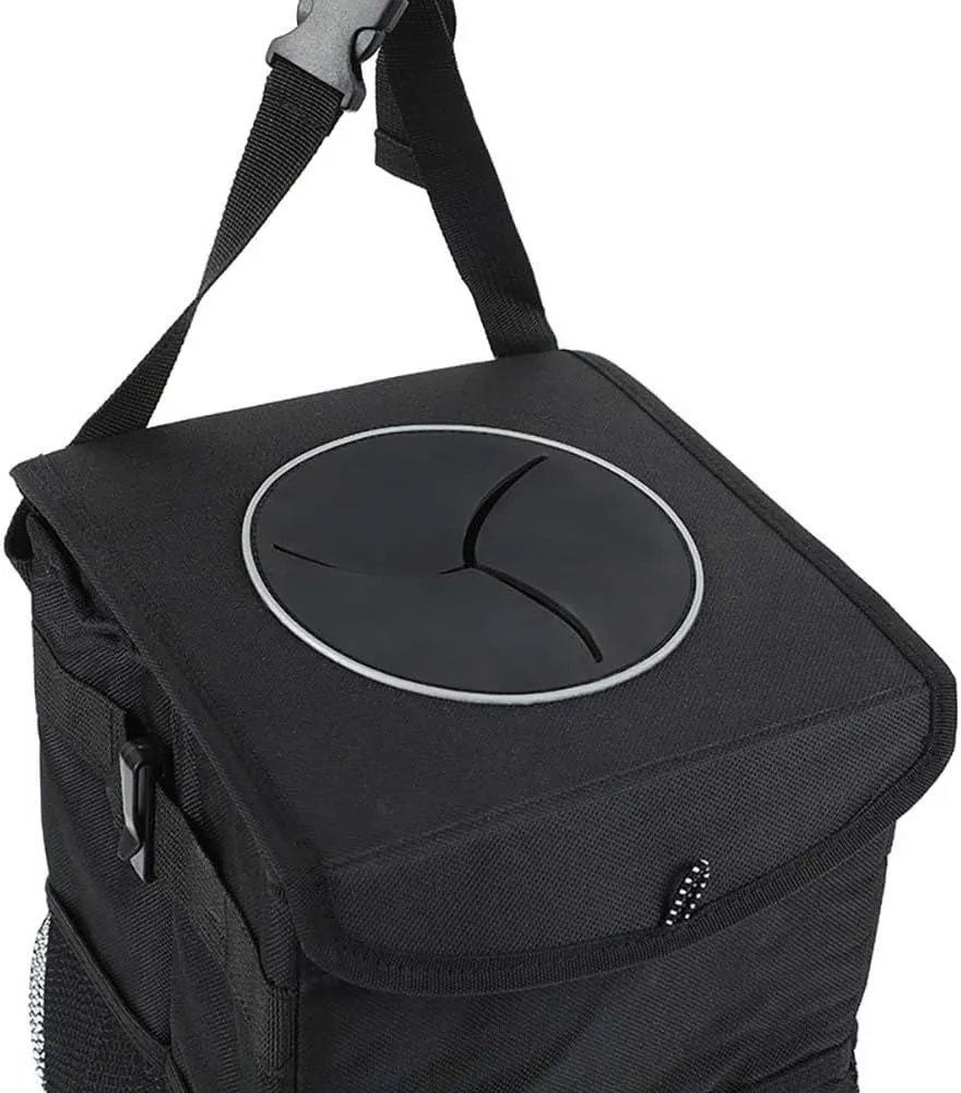 Car Garbage Can for Chevrolet Suburban/GMC Yukon XL 2021 2022 2023 2024,Leak-Proof Waterproof Foldable Bin Hanging Car Trash Bag with Lid Organizer All Seasons,XL