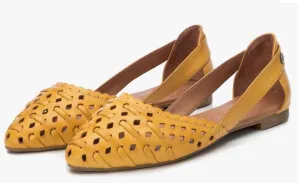 Carmela Yellow Adele Women's Ballet Flat Shoes C2200700