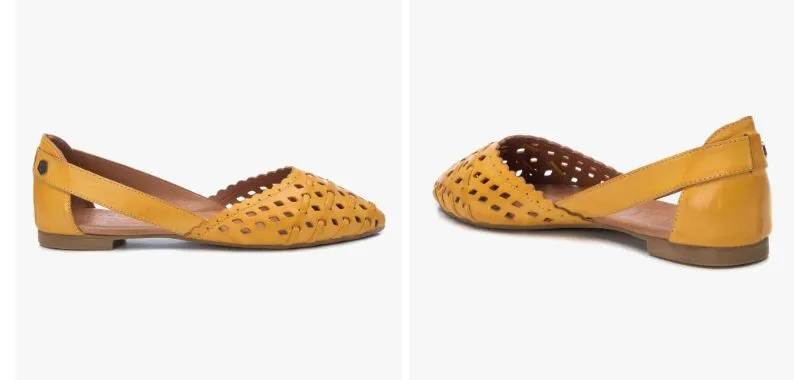 Carmela Yellow Adele Women's Ballet Flat Shoes C2200700