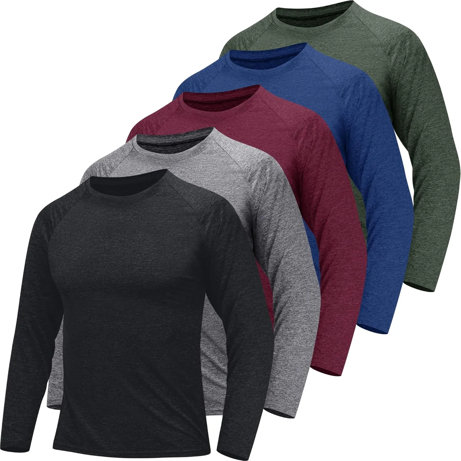 CE' CERDR Long Sleeve Shirts for Men - Quick Dry Moisture Wicking Sun Protection for Fishing Workout Casual
