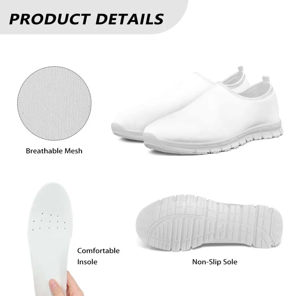 chaqlin Low Cut Casual Dress Shoes for Women Men Slip-On Wide Soft Casual Breathable Tennis Workout Sneakers Loafers