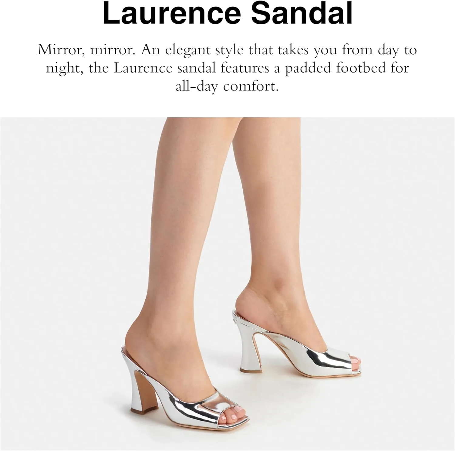 Coach Women's Laurence Metallic Leather Sandal