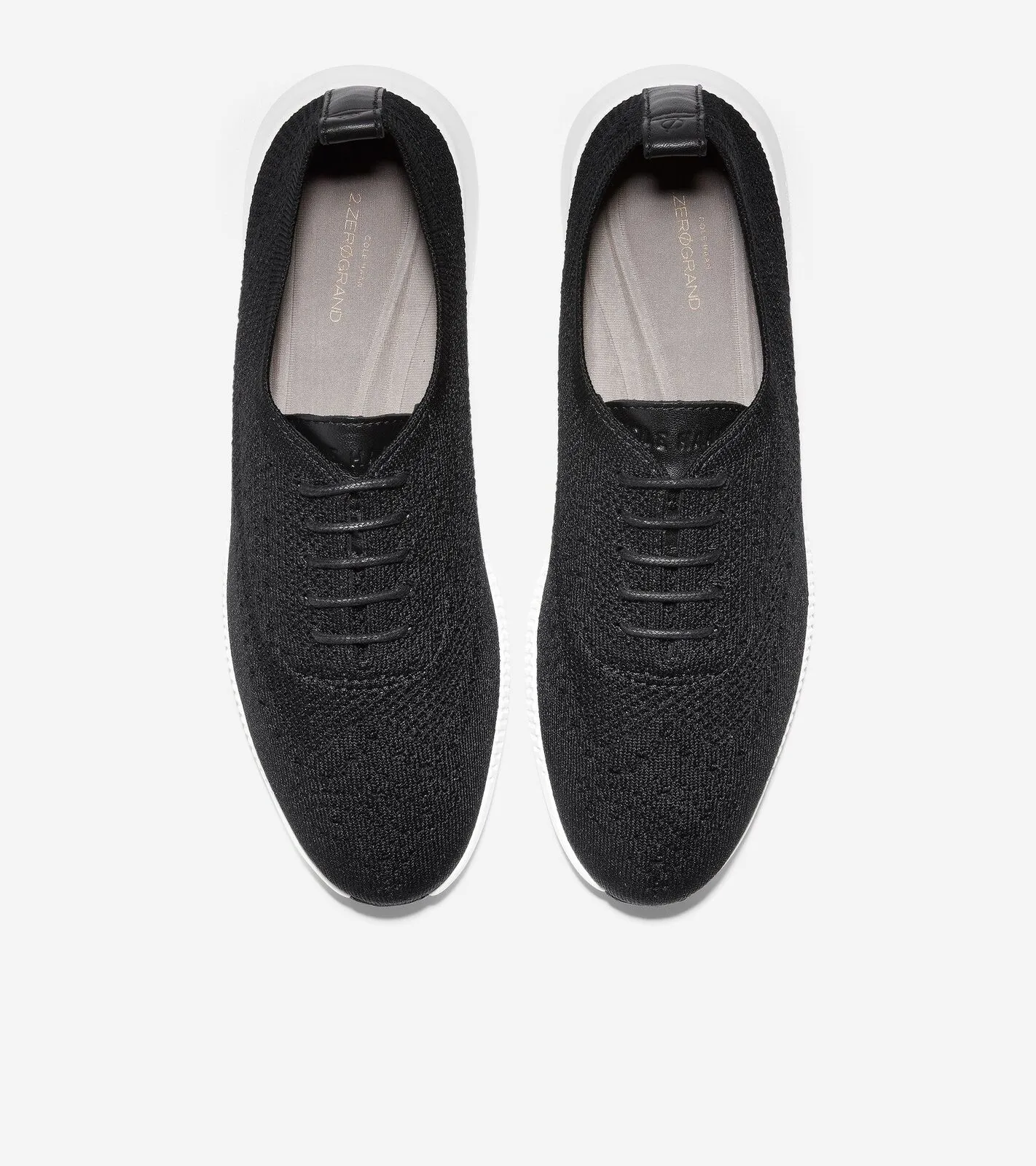 Cole Haan Womens 2.ZERØGRAND Stitchlite Oxford Black Knit/Optic White W11511