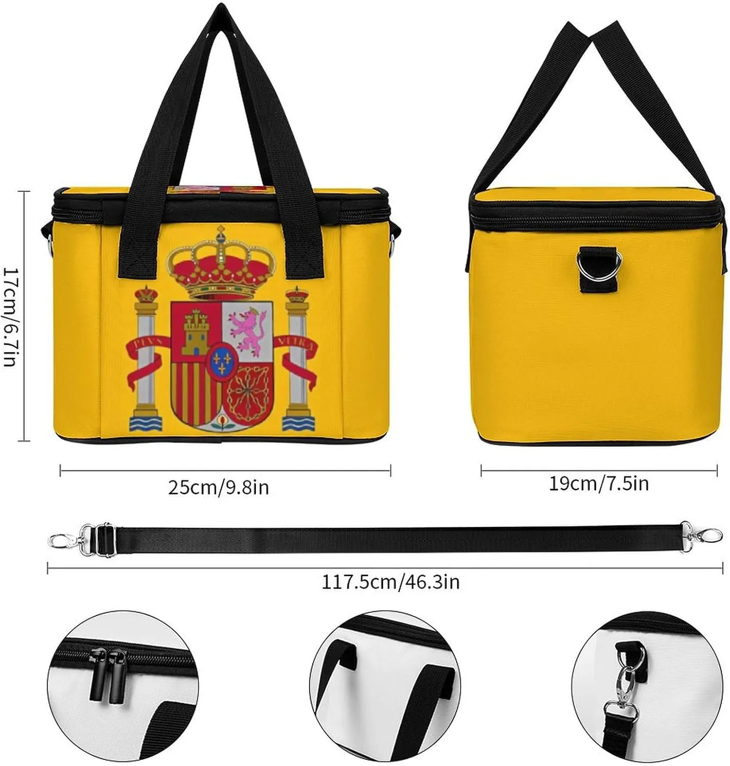 Collapsible Cooler Bag Camping Cooler Tote Lunch Cooler Insulated Waterproof Lunch Box for Picnic Beach Travel