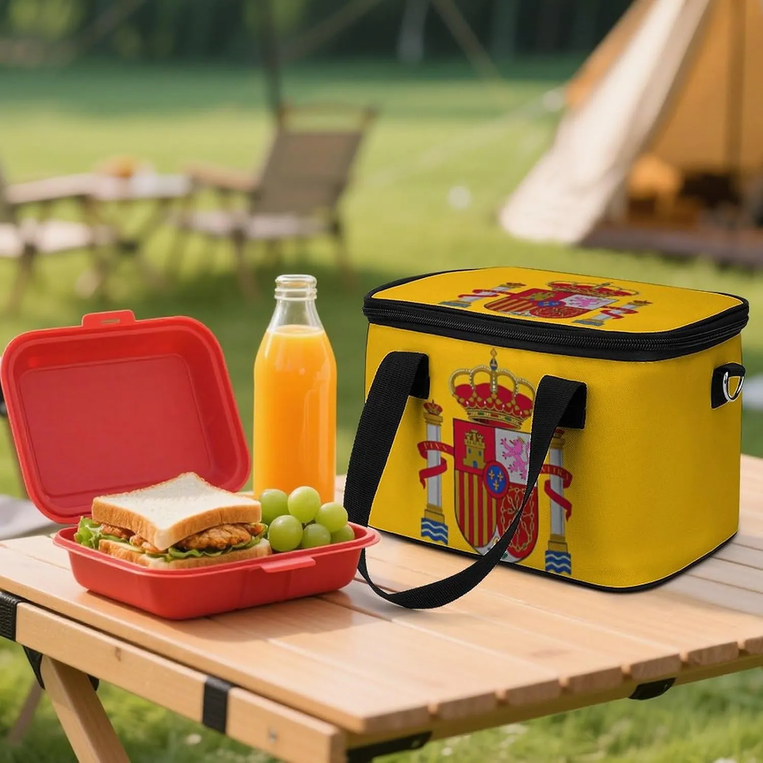 Collapsible Cooler Bag Camping Cooler Tote Lunch Cooler Insulated Waterproof Lunch Box for Picnic Beach Travel