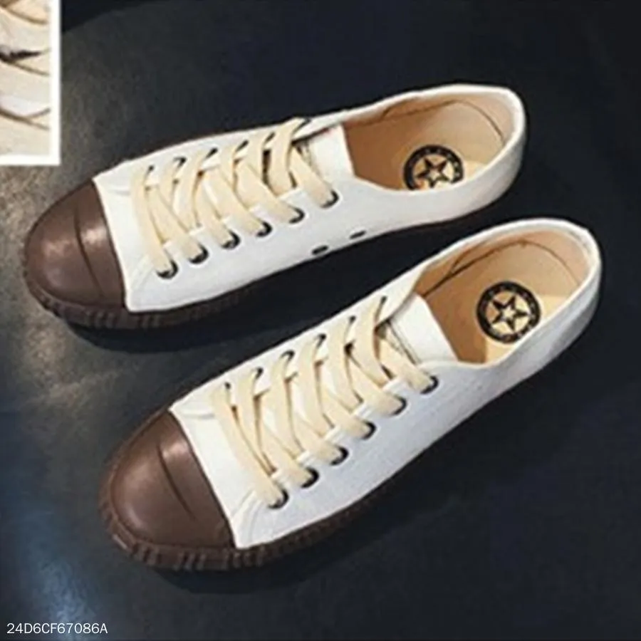 Color Block  Flat  Criss Cross  Round Toe  Casual Sneakers