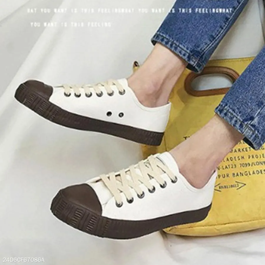 Color Block  Flat  Criss Cross  Round Toe  Casual Sneakers