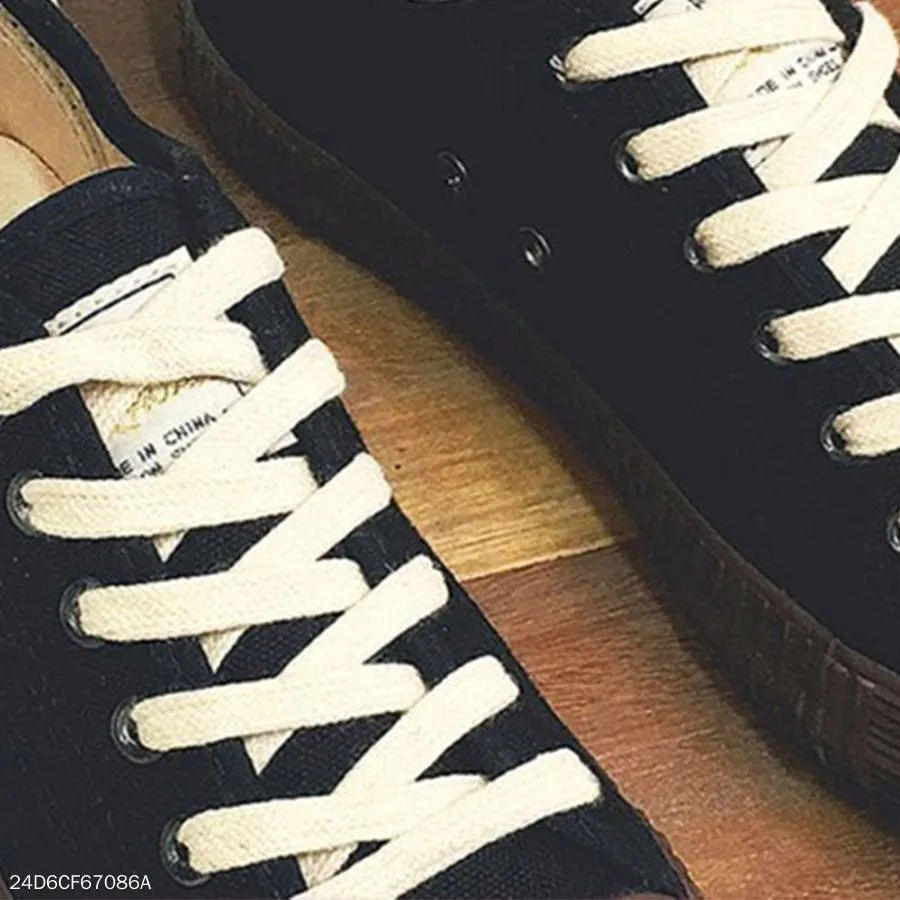 Color Block  Flat  Criss Cross  Round Toe  Casual Sneakers