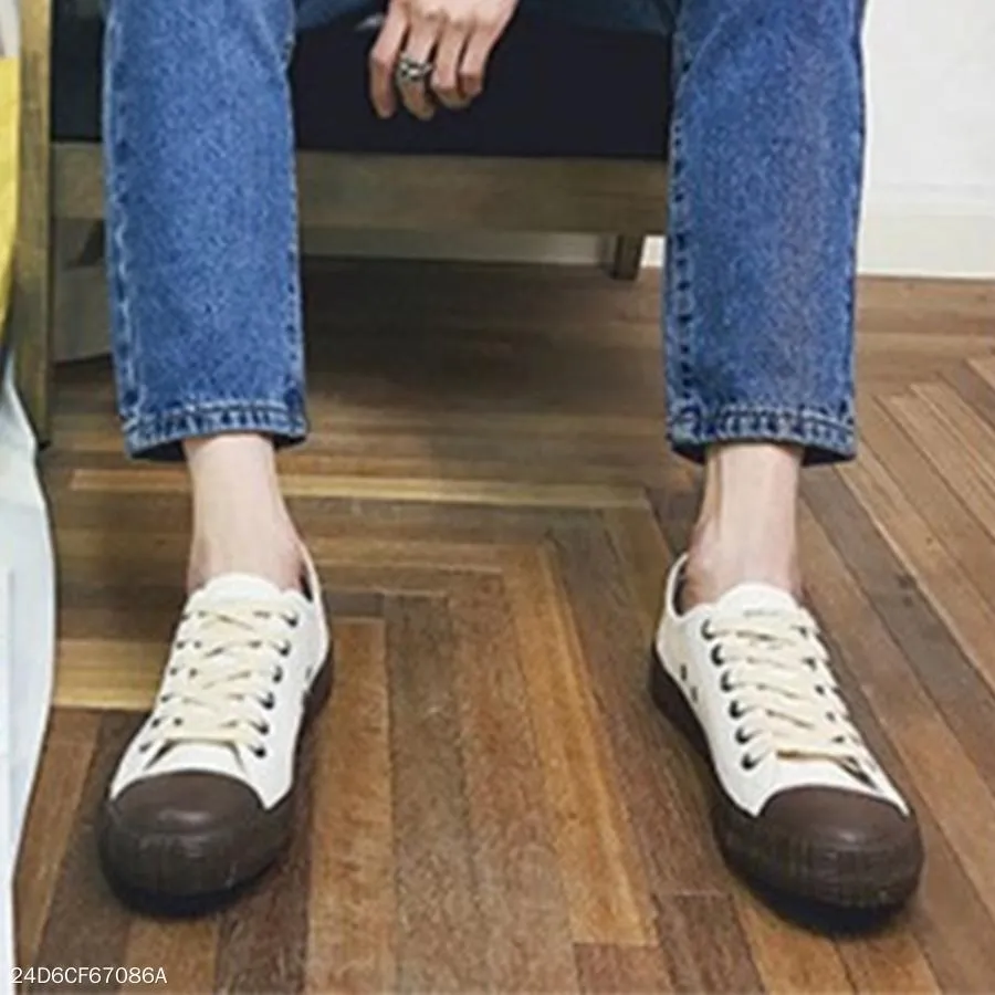 Color Block  Flat  Criss Cross  Round Toe  Casual Sneakers