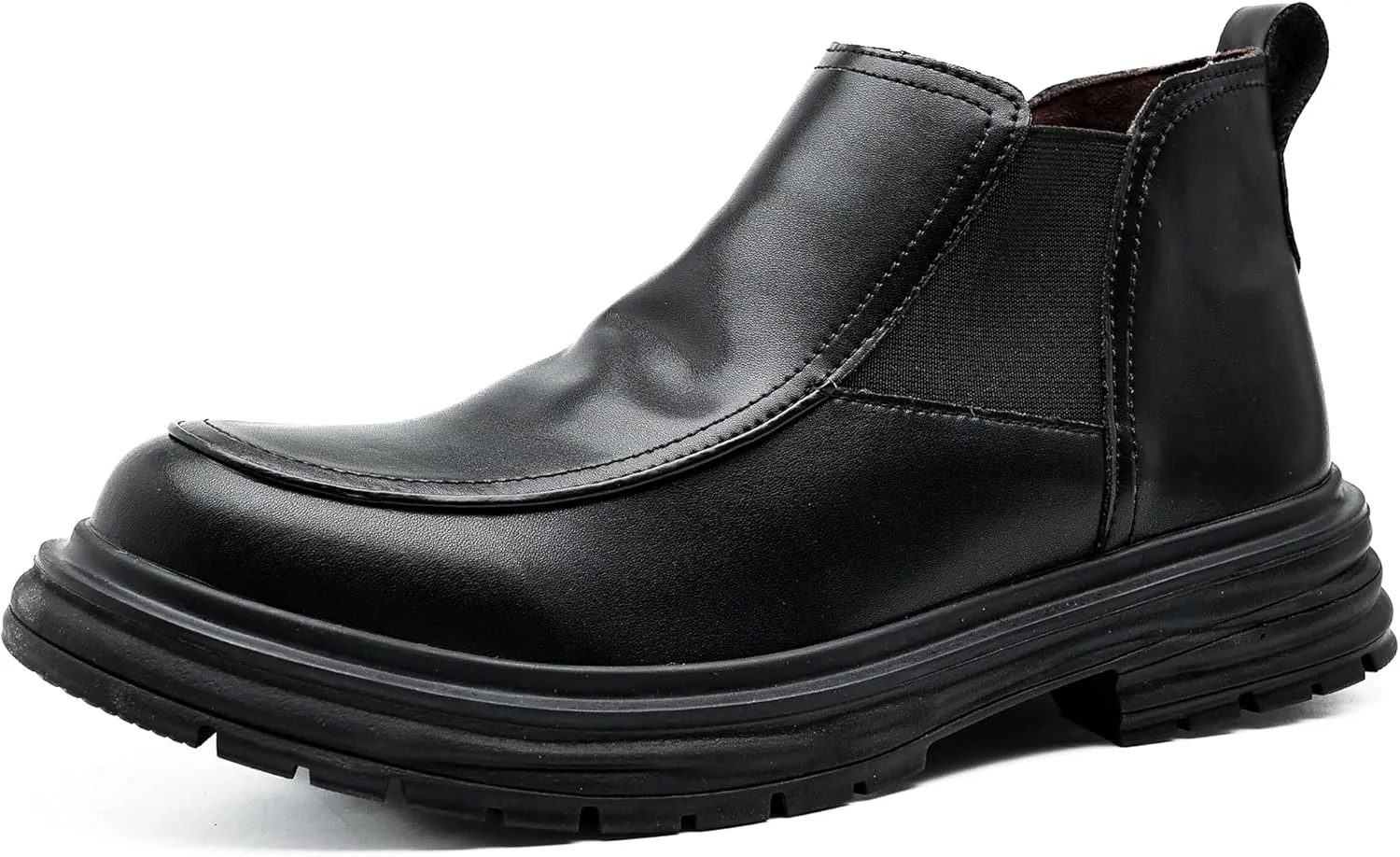 COSIDRAM Men's Casual Chukka Boots Fashion Oxford Ankle Boot Slip On Mid-Top Walking Business Dress Shoes
