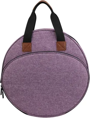 Cross Stitch Bag|Cross Stitch Storage Large Capacity Purple Sewing Embroidery Bag with Zipper & Handle Embroidery Storage Bag for Embroidery Hoops,Charts and Threads