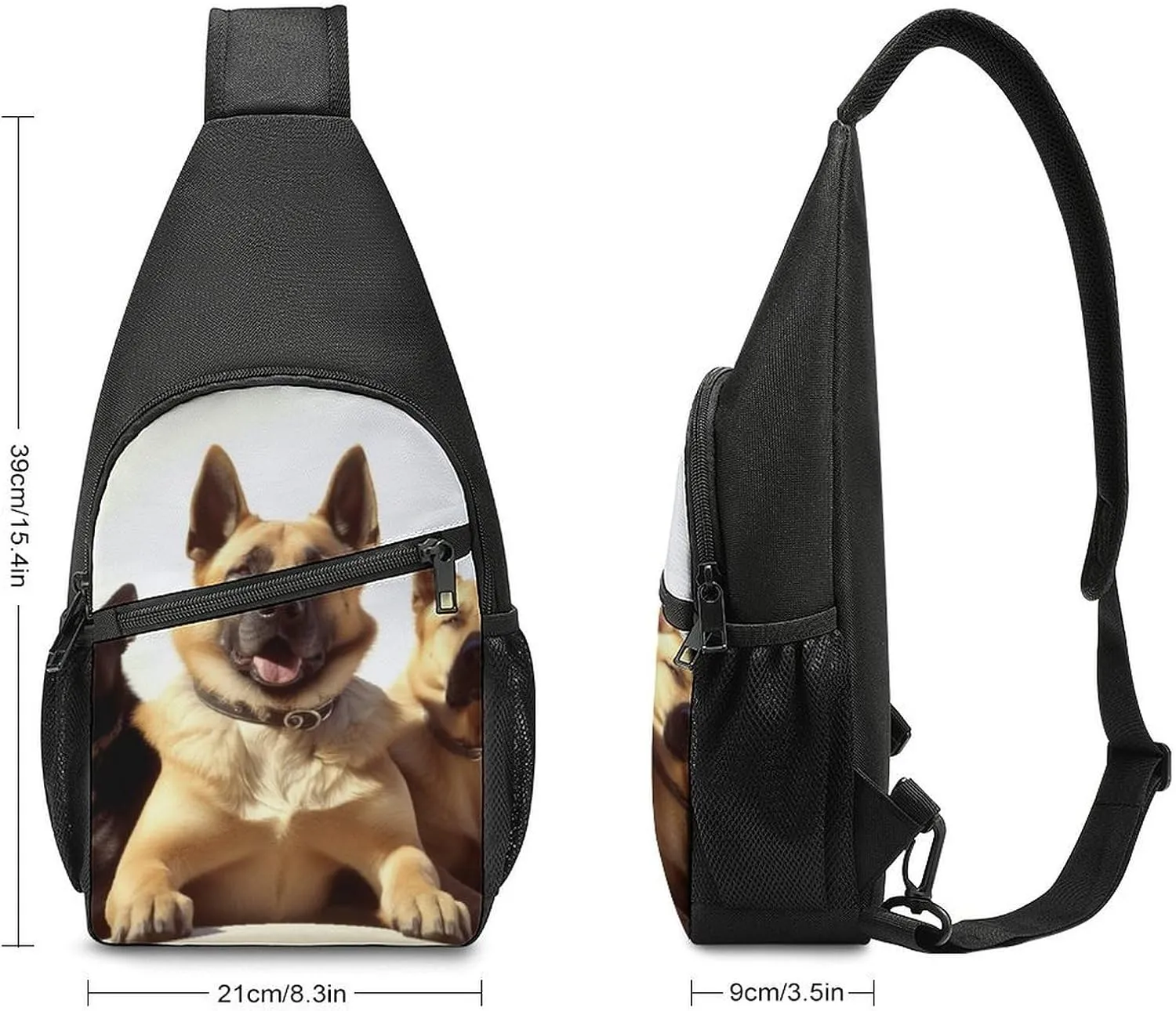 Crossbody Bag Travel Sling Bag for Men Small Sling Backpack Pineapple Chest Bag Shoulder Bag for Outdoor