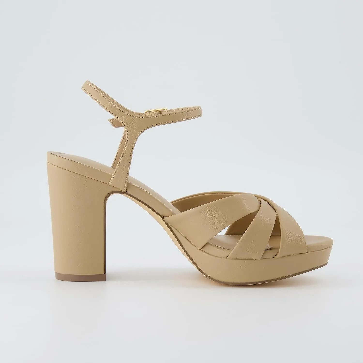 CUSHIONAIRE Women's Mood Platform Dress Sandal  Memory Foam and Wide Widths Available