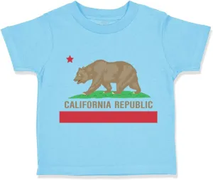 Cute Rascals Toddler T-Shirt California Flag Cotton Best California Flag Boy & Girl Clothes