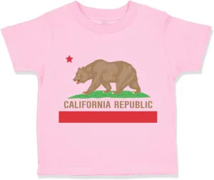 Cute Rascals Toddler T-Shirt California Flag Cotton Best California Flag Boy & Girl Clothes