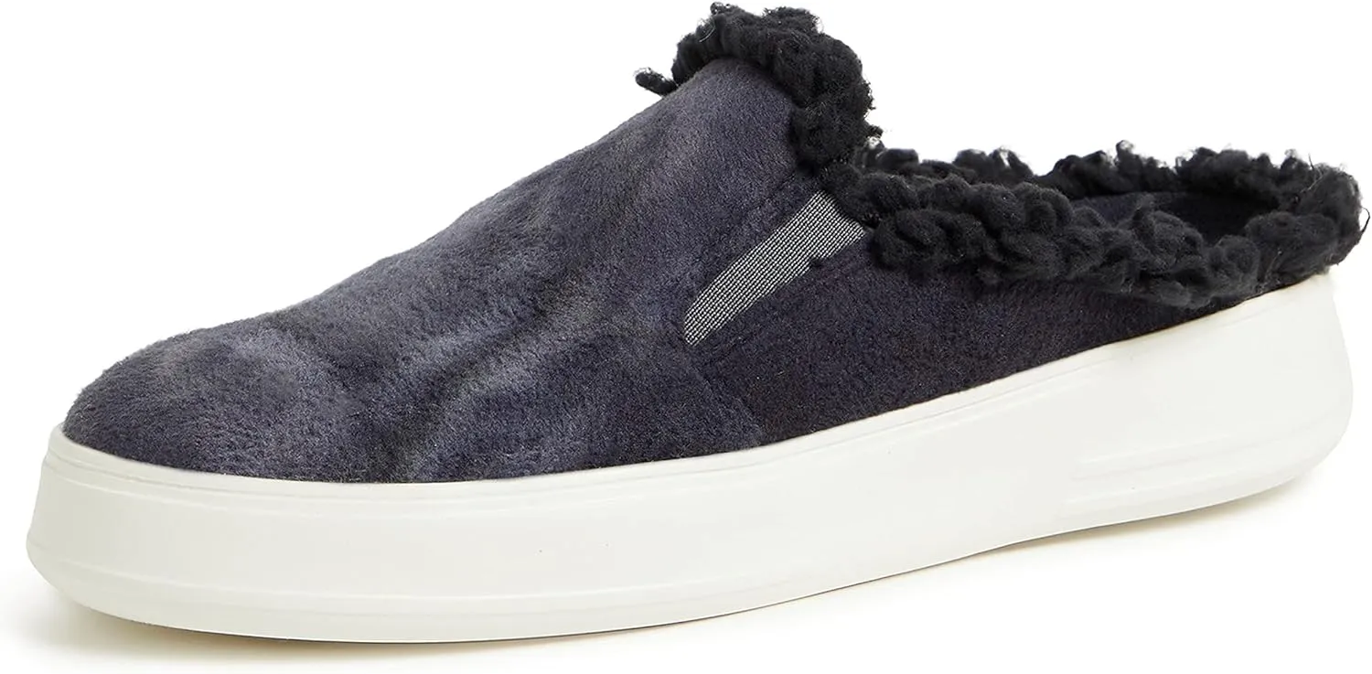 Dearfoams Women's Original Comfort Sport Everly Mule with Faux Fur Cuff