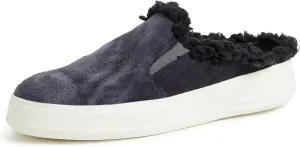 Dearfoams Women's Original Comfort Sport Everly Mule with Faux Fur Cuff