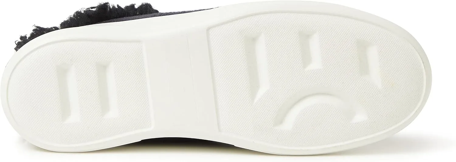Dearfoams Women's Original Comfort Sport Everly Mule with Faux Fur Cuff