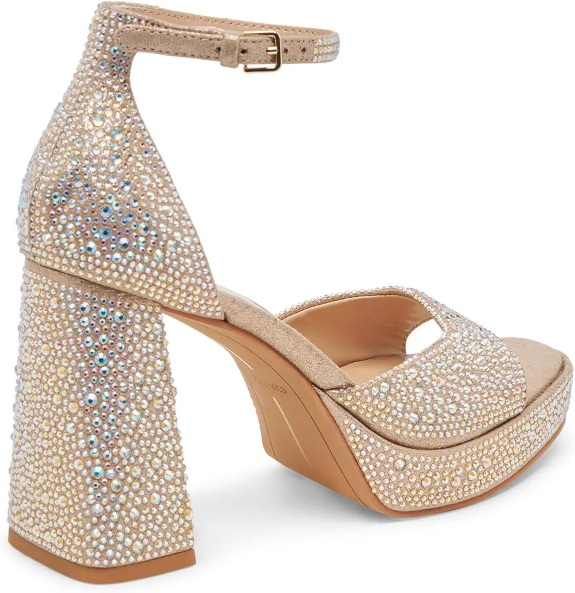 Dolce Vita Women's Pandro Crystal Heeled Sandal