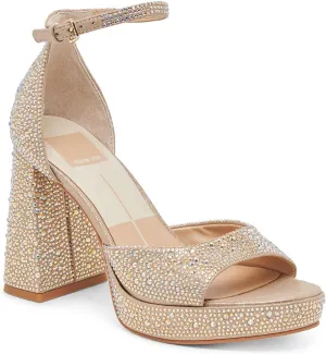 Dolce Vita Women's Pandro Crystal Heeled Sandal