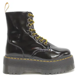 Dr. Martens Vegan Jadon Max Oxford Leather Women's Ankle Platform Boots