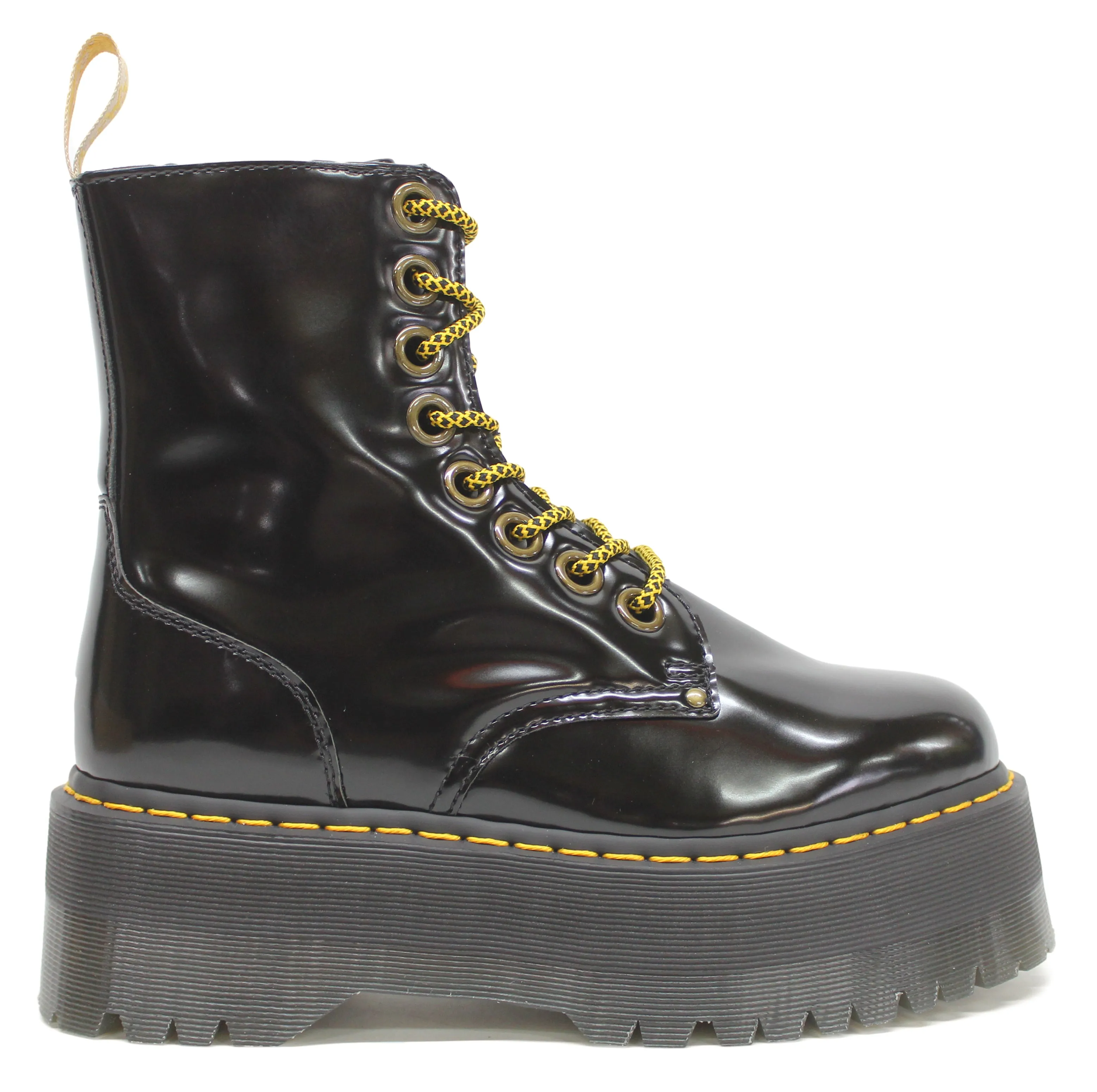 Dr. Martens Vegan Jadon Max Oxford Leather Women's Ankle Platform Boots