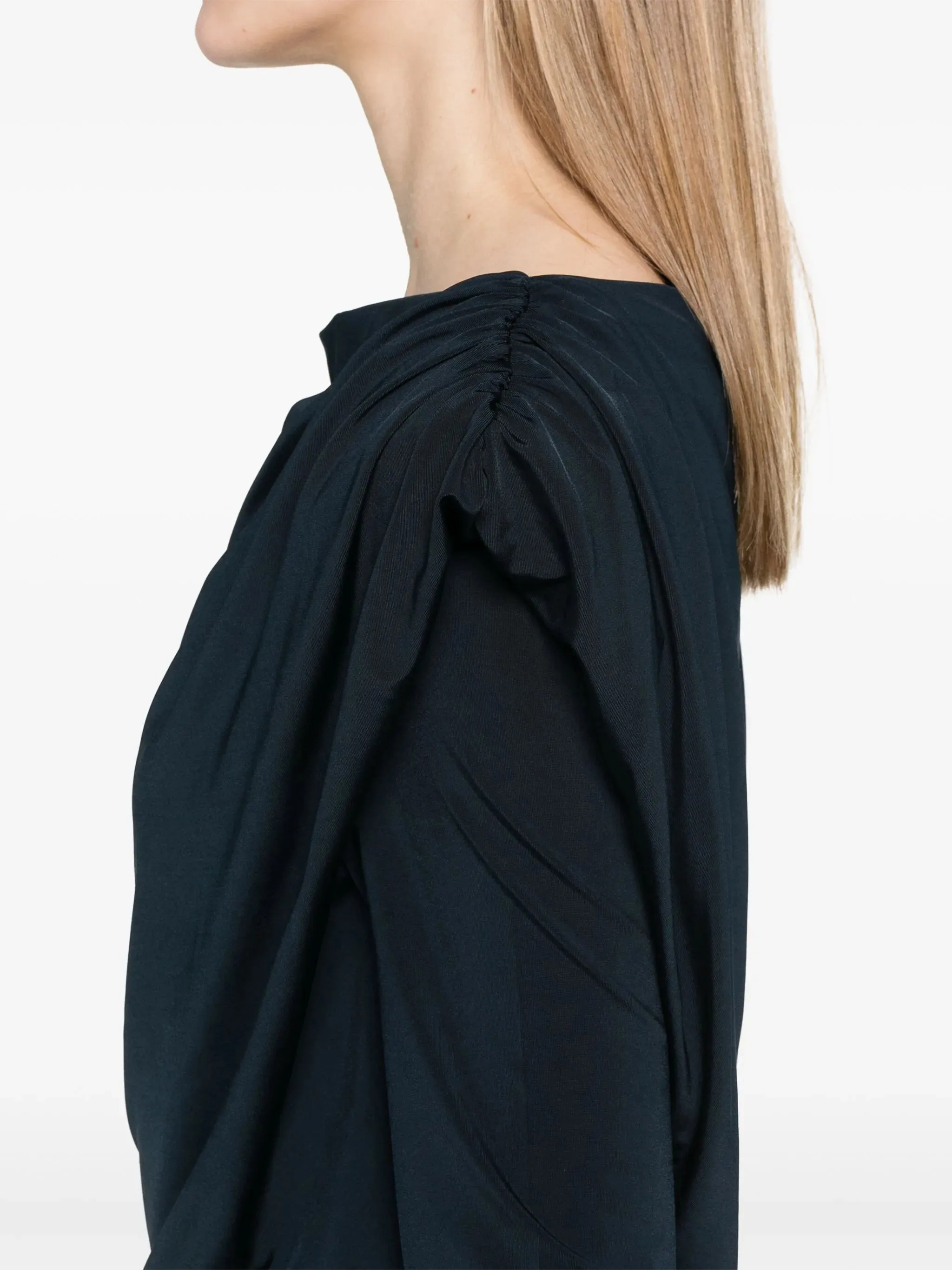 Draped-detail Mini Dress