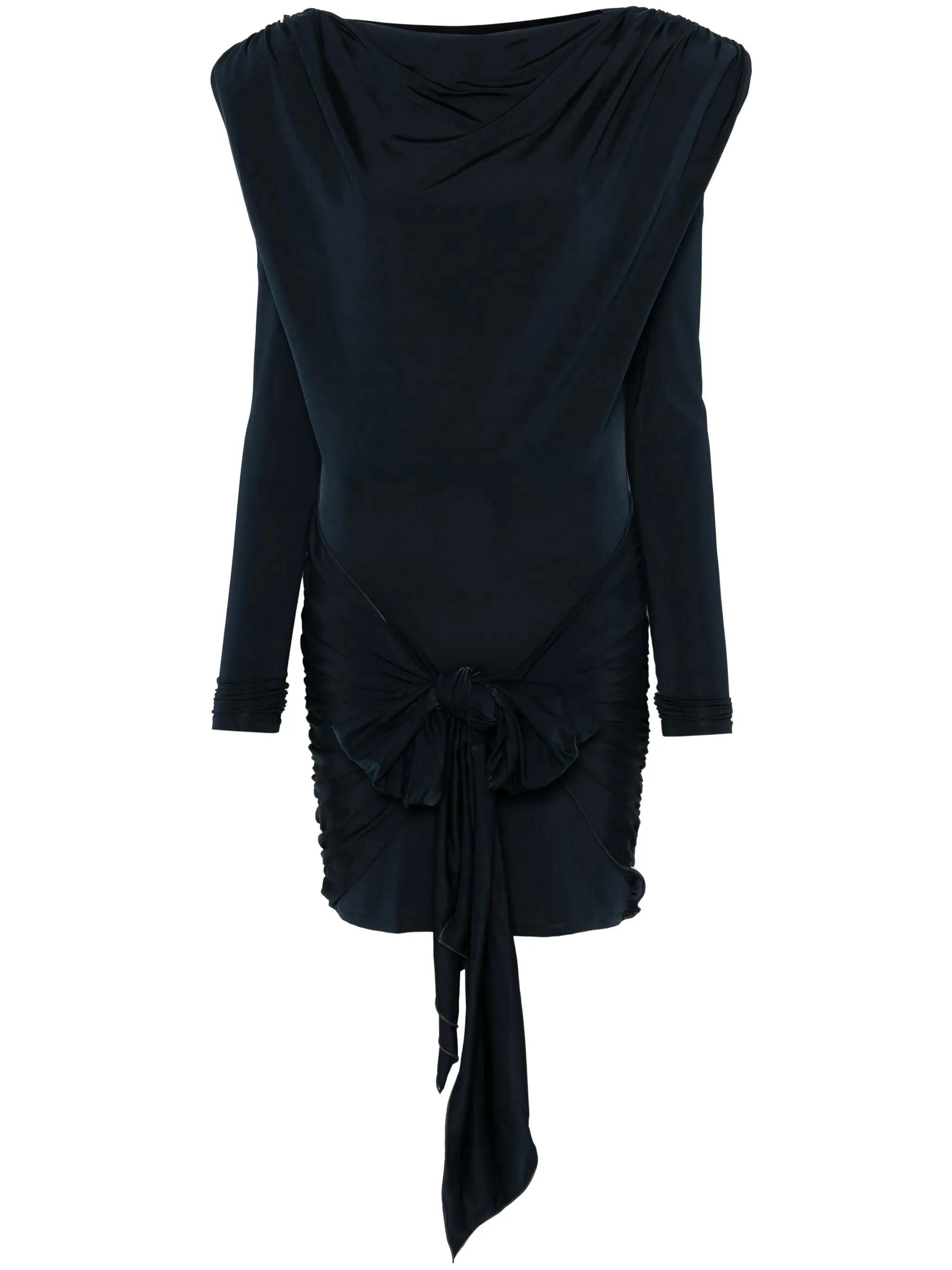 Draped-detail Mini Dress