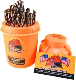 Drill Hog 29 Pc Super Premium Cobalt M42  Drill Bit Set