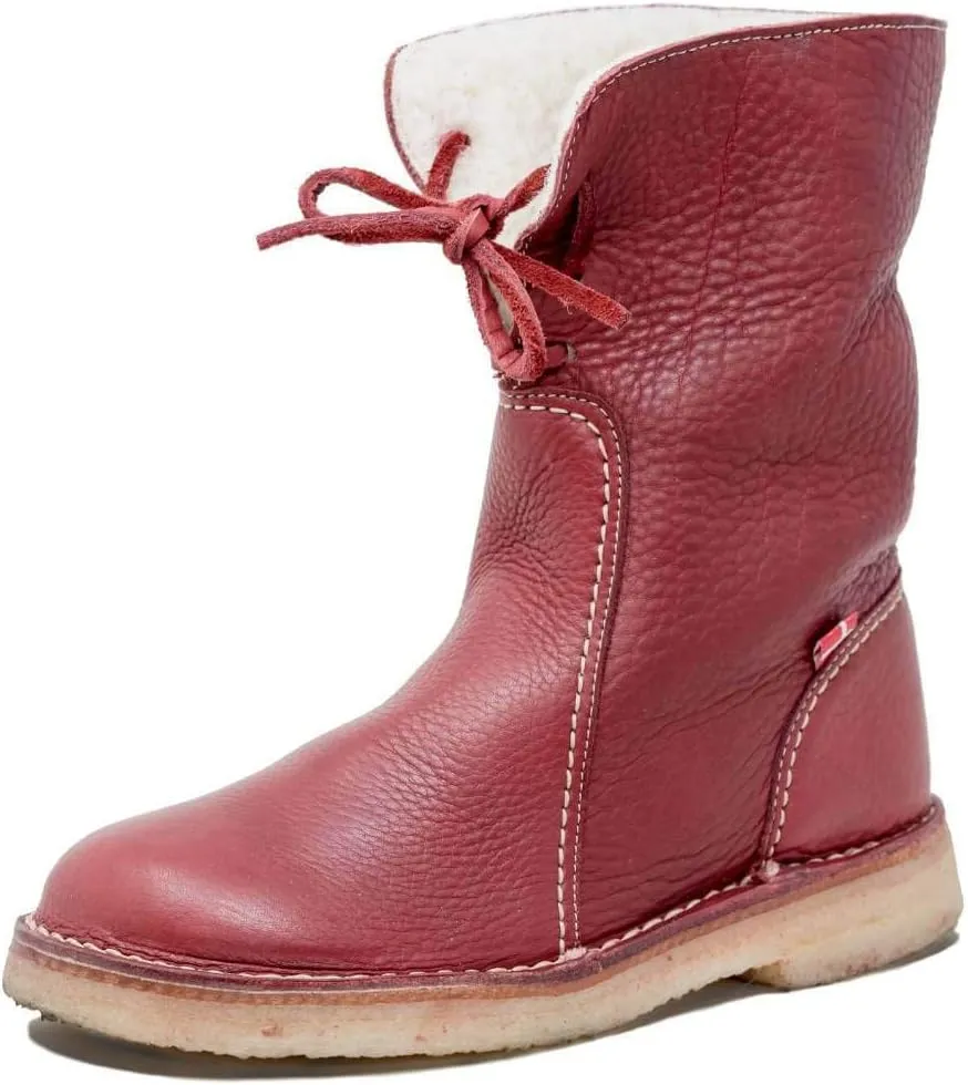 Duckfeet Arhus Unisex Wool-Lined Pebbled Leather