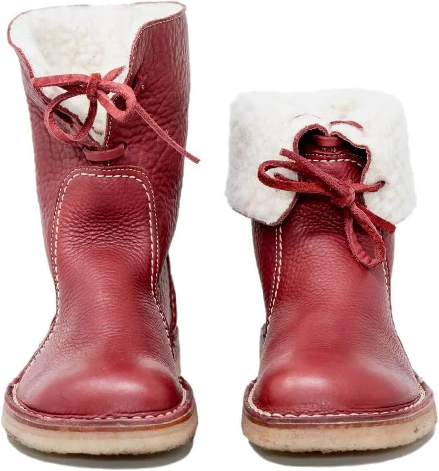 Duckfeet Arhus Unisex Wool-Lined Pebbled Leather