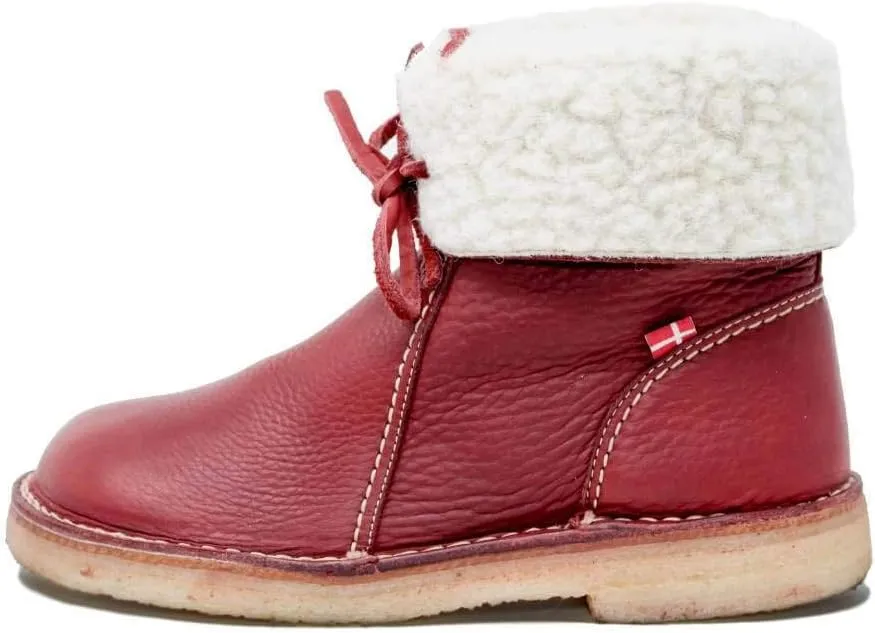 Duckfeet Arhus Unisex Wool-Lined Pebbled Leather