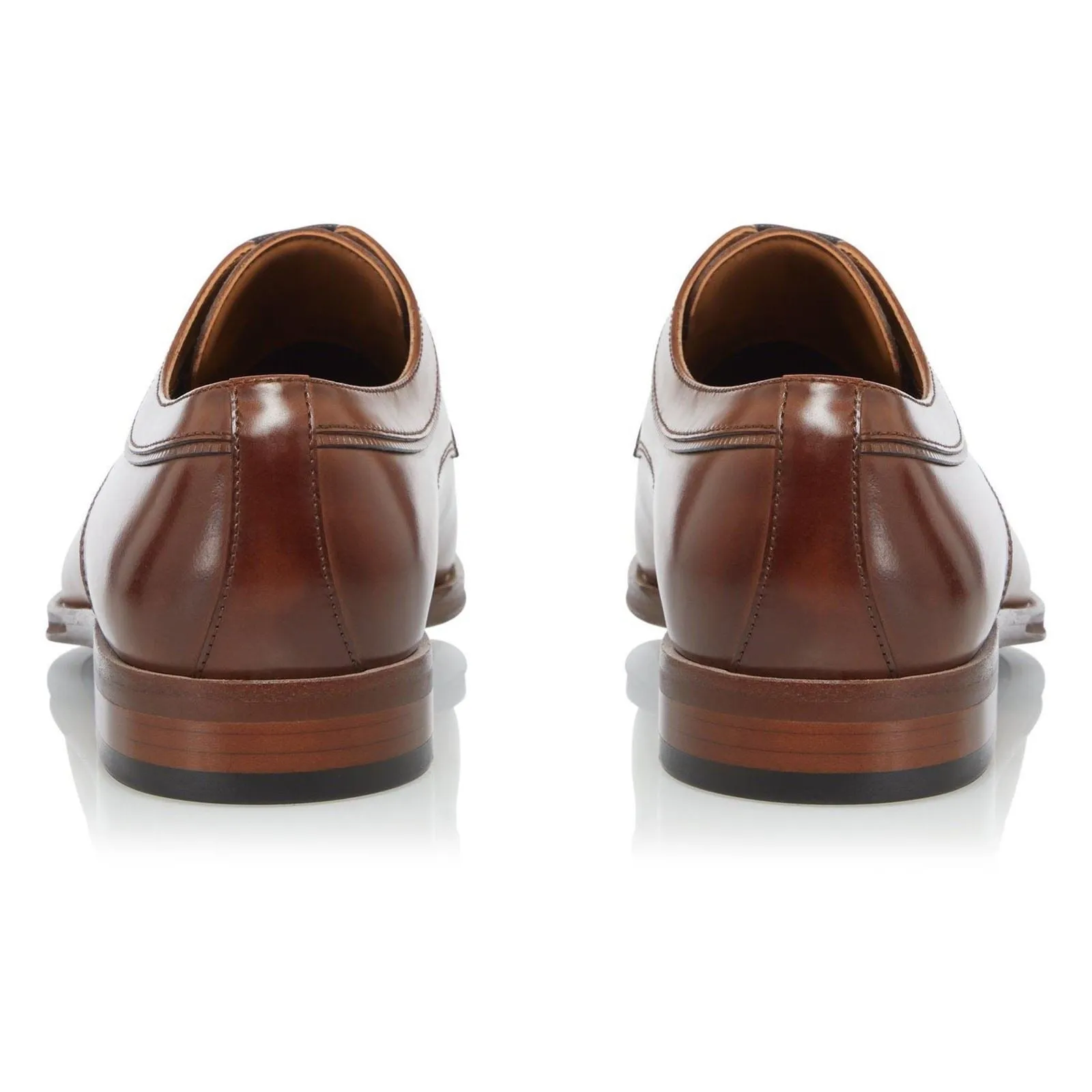 Dune Sparrows Leather Men's Brown Oxford Shoes