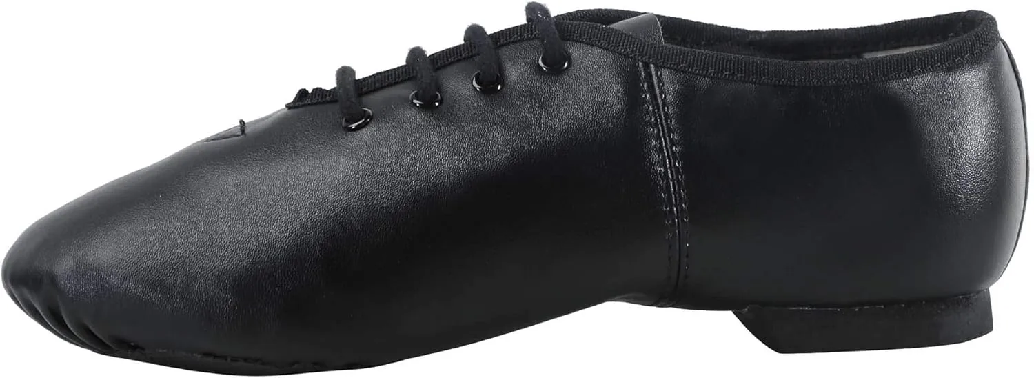 Dynadans Unisex PU Leather Upper Lace Up Jazz Shoe for Women and Men's Dance Shoes