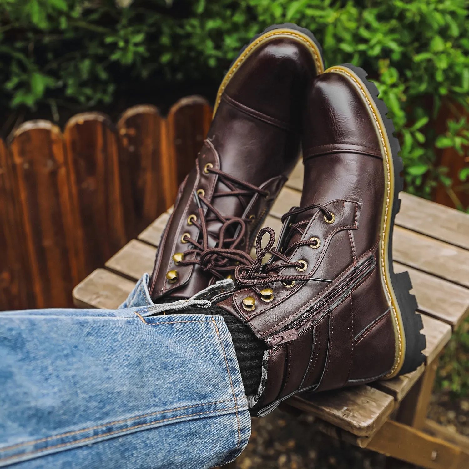 ELIJAH PRESCOTT OXFORD LEATHER BOOTS