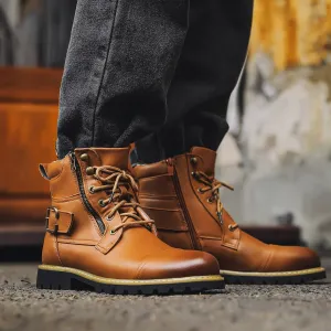 ELIJAH PRESCOTT OXFORD LEATHER BOOTS