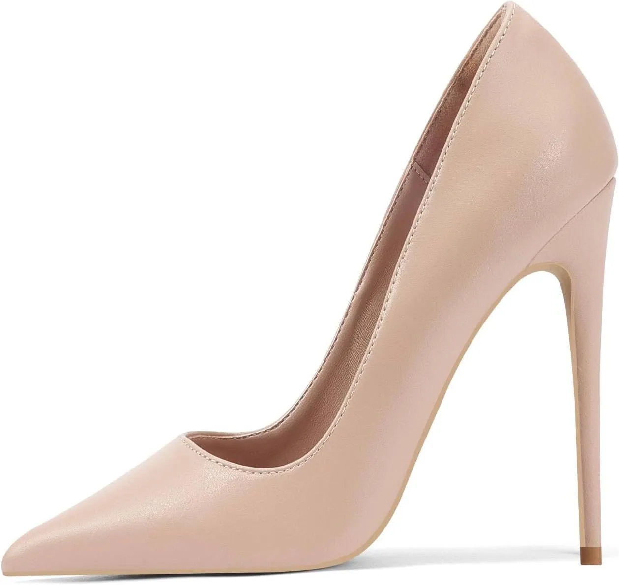 Elisabet Tang Women Pumps, Pointed Toe High Heel 4.7 inch/12cm Party Stiletto Heels Shoes Matte