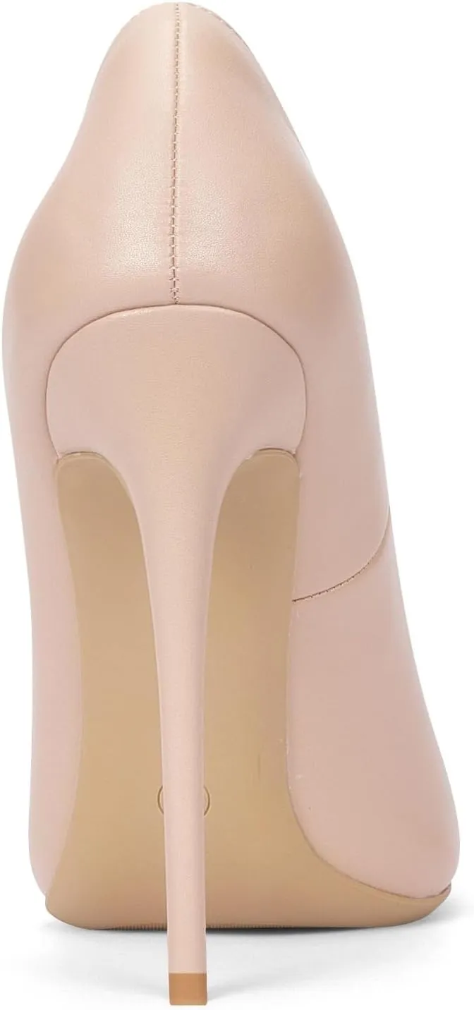 Elisabet Tang Women Pumps, Pointed Toe High Heel 4.7 inch/12cm Party Stiletto Heels Shoes Matte