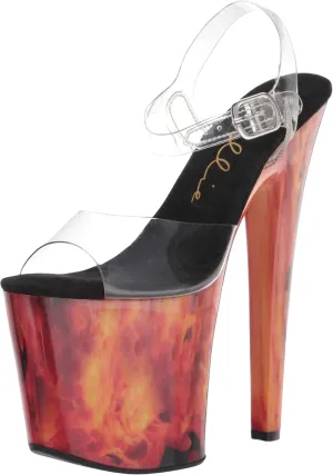 Ellie Shoes Women's 8" Heel Platform Stiletto Sandal Heeled